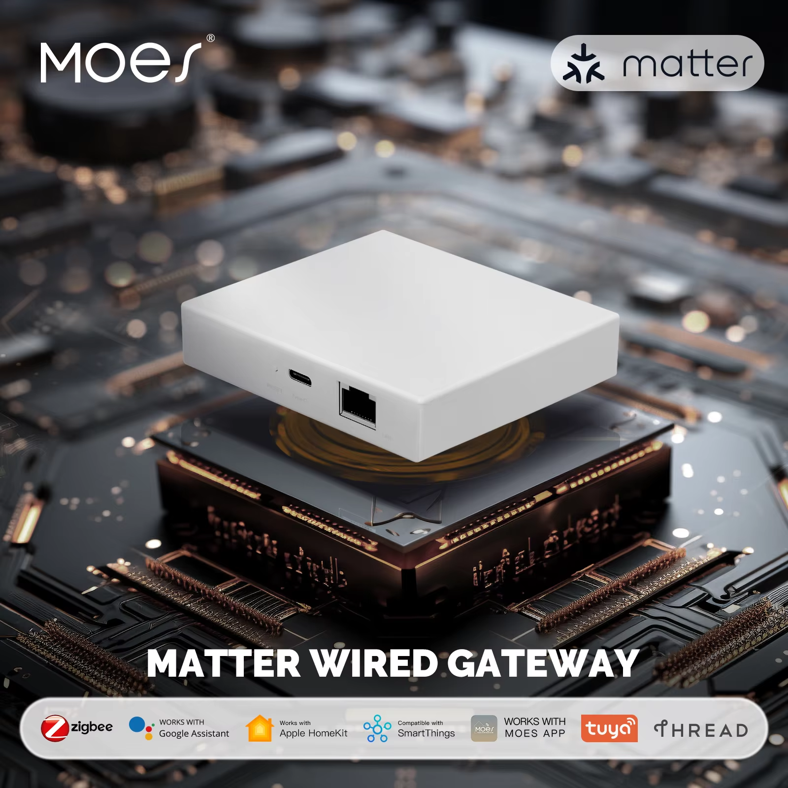 Matter Hub Thread - MOES Tuya Zigbee Matter Thread Gateway