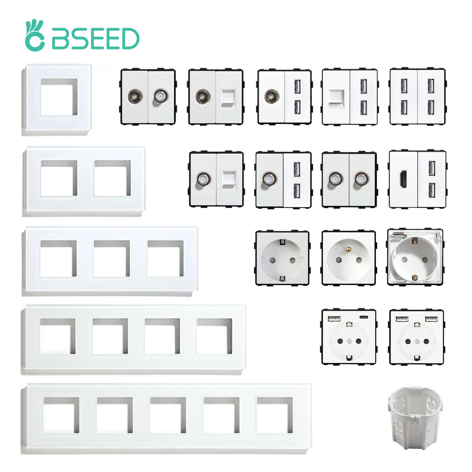 BSEED EU Standard Wall Socket  - Home Automation Panel Diy recension och pris