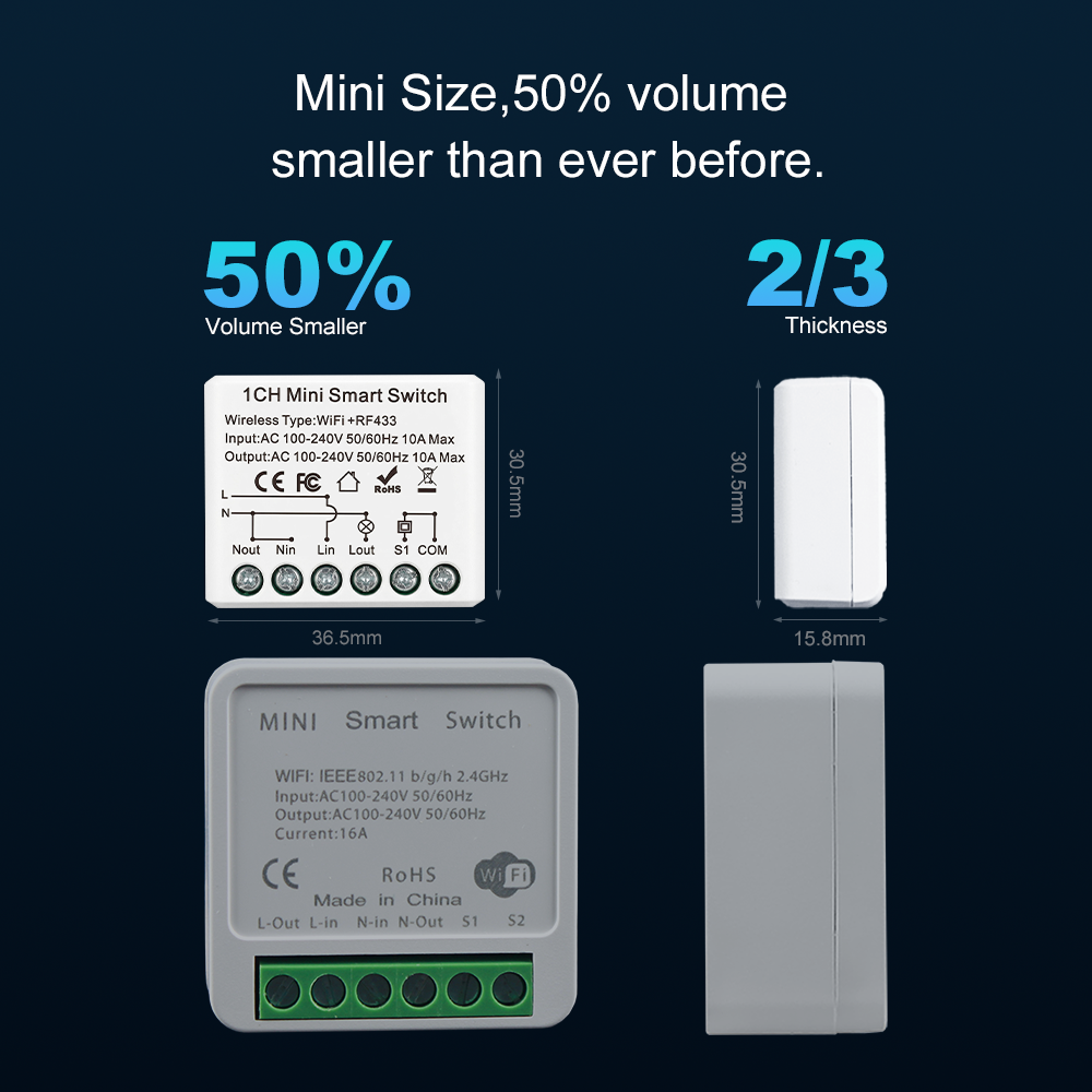 For Tuya WIFI 10A Smart Light  - Diy Automation recension och pris