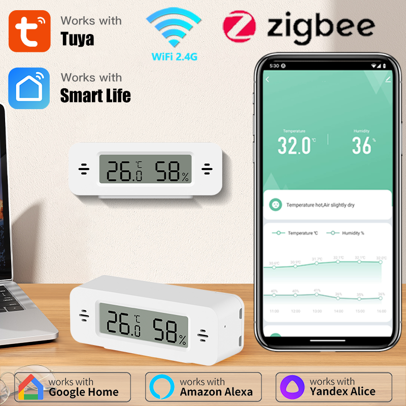 Tuya WiFi/Zigbee Temperature H - Home Automation Ideas recension och pris
