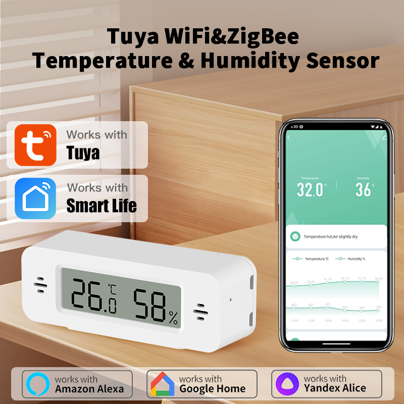 Tuya WiFi/Zigbee Temperature H - Home Automation Ideas recension och pris