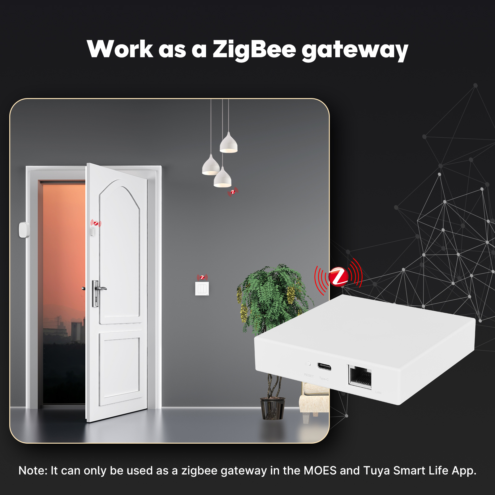 MOES Tuya Zigbee Matter Thread - Matter Hub Thread recension och pris