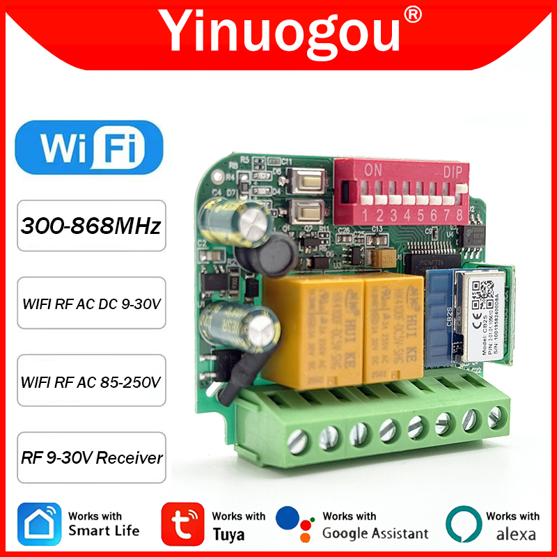 Universal Tuya WiFi Switch Gar - 433Mhz Receiver Module recension och pris