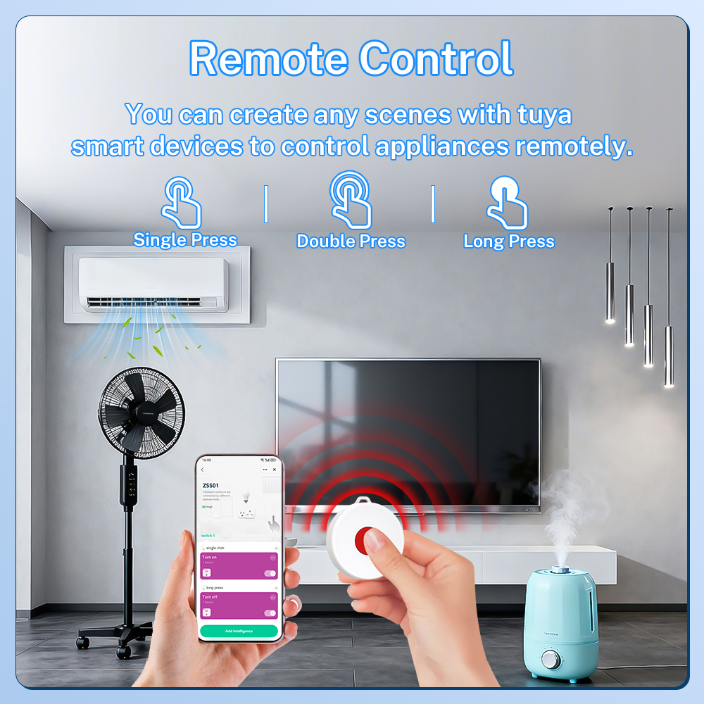 Tuya ZigBee Smart Button IP65  - Diy Automation recension och pris