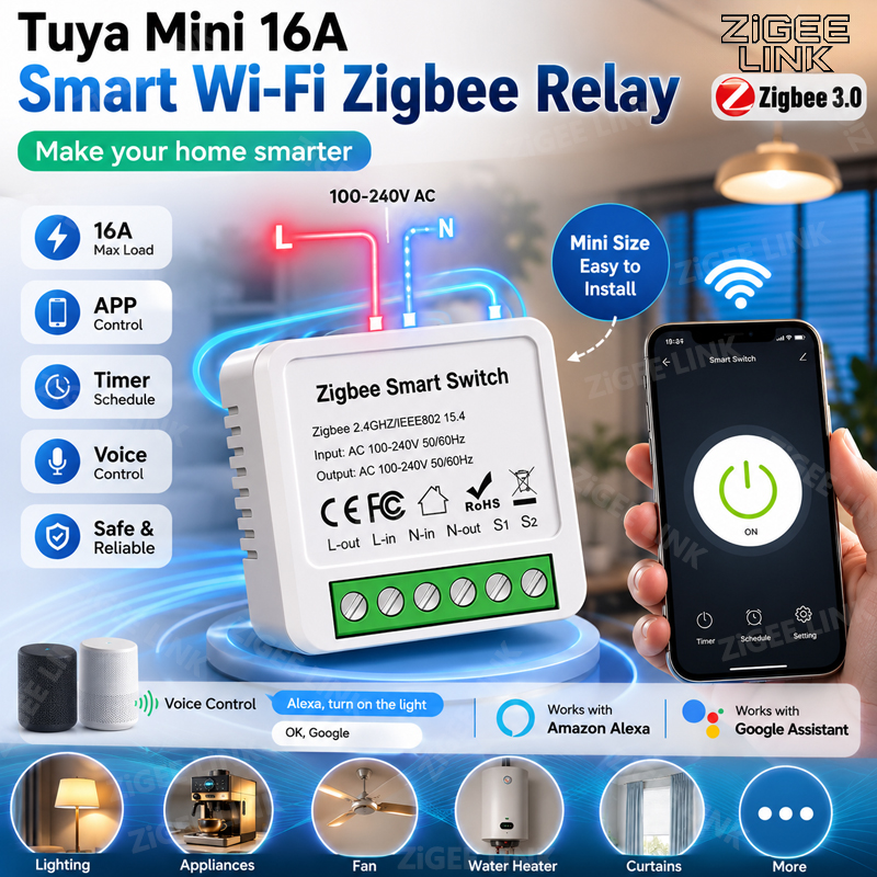 WiFi Zigbee3.0 Mini Smart Swit - Diy Home Automation Controller recension och pris