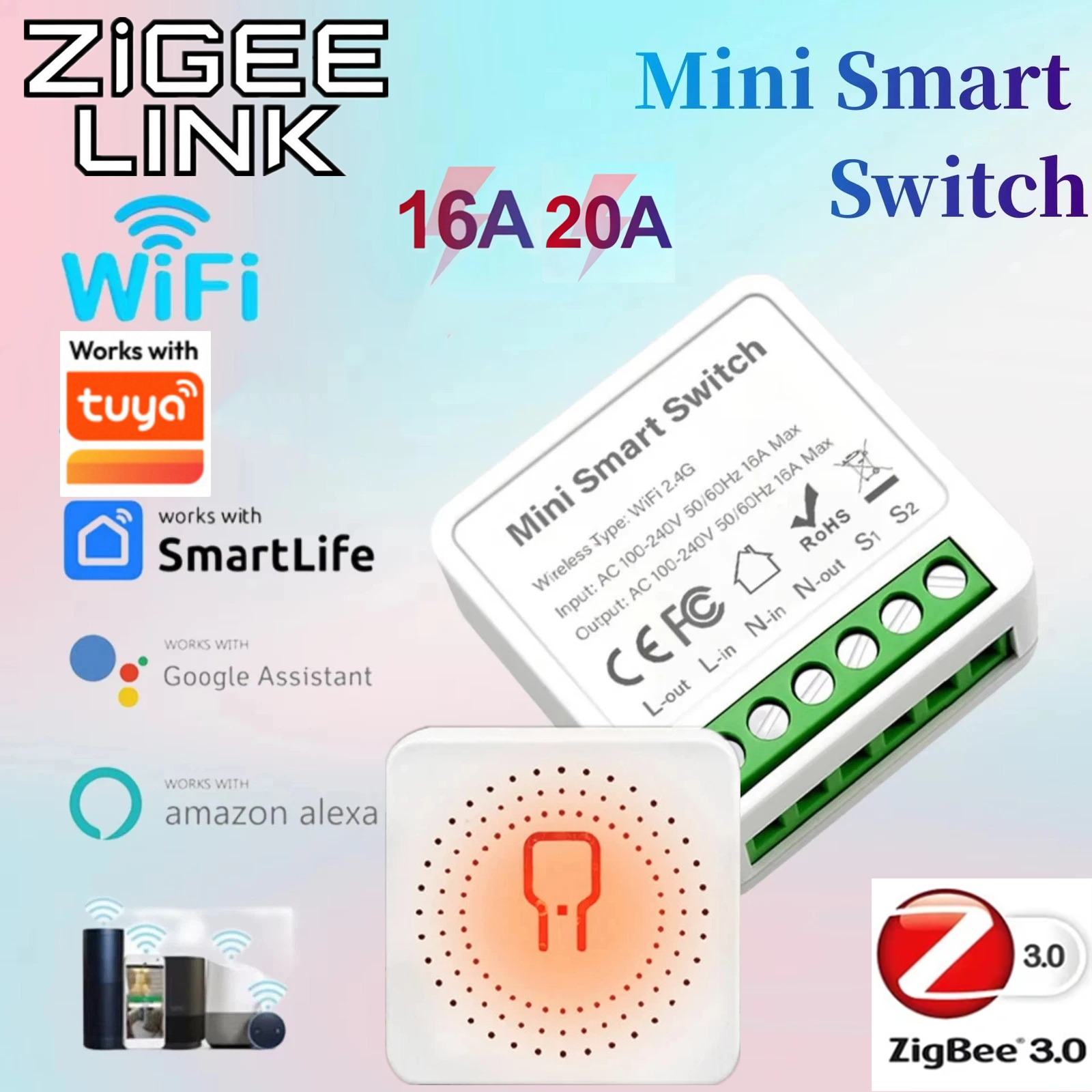 For Tuya Mini Smart WiFi Switc - Diy Automation recension och pris