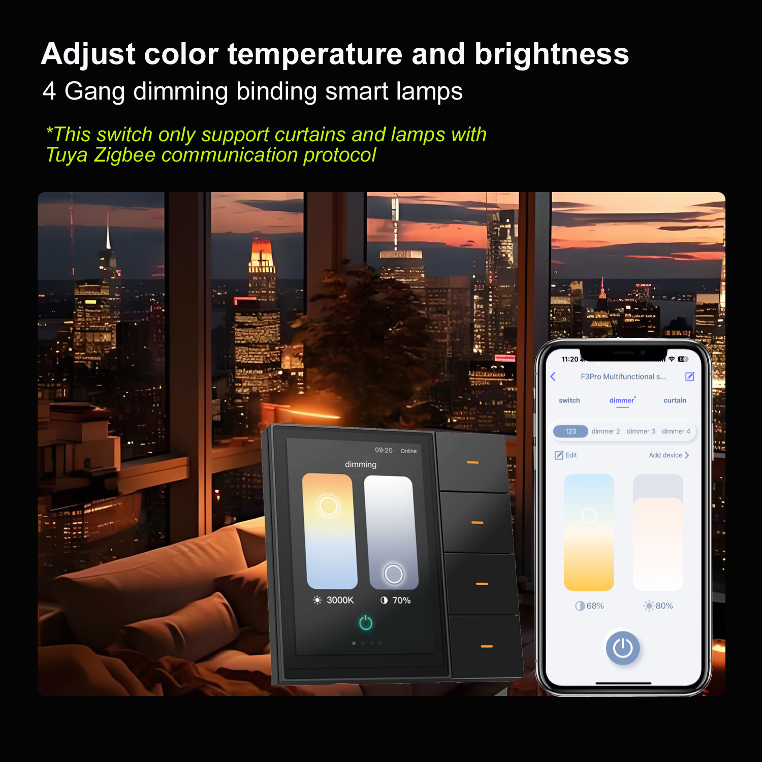 F3-pro Tuya Smart Panel ZigBee - Home Automation Ideas recension och pris