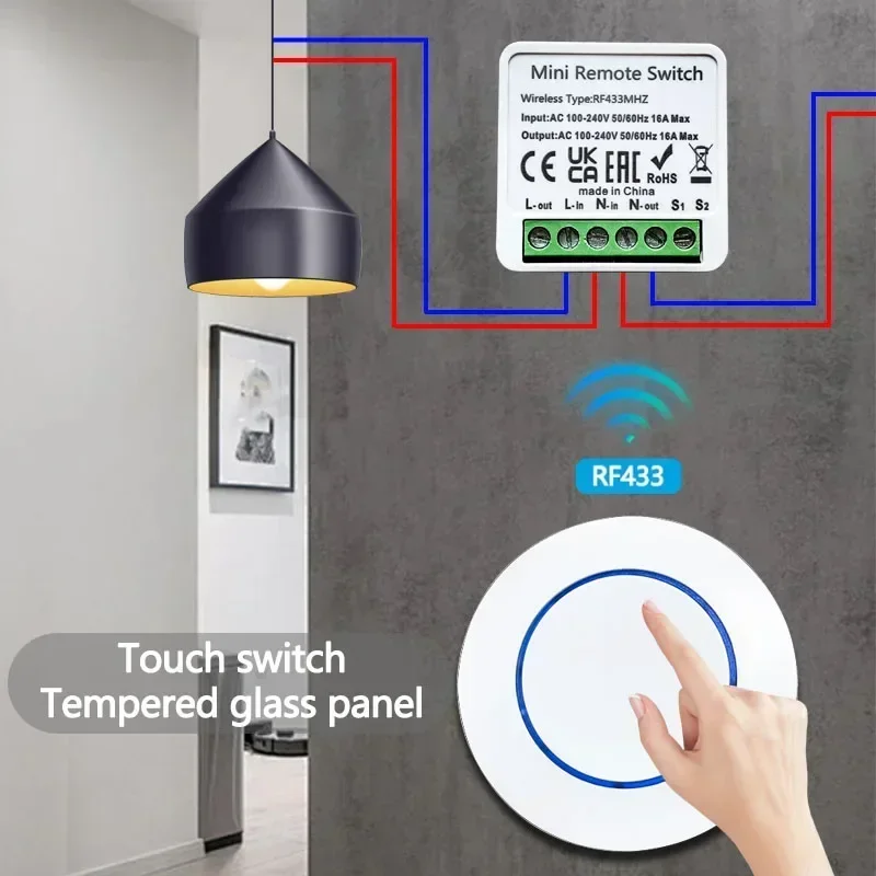 RF 433MHz Smart Wireless DIY R - Home Automation Panel Diy recension och pris