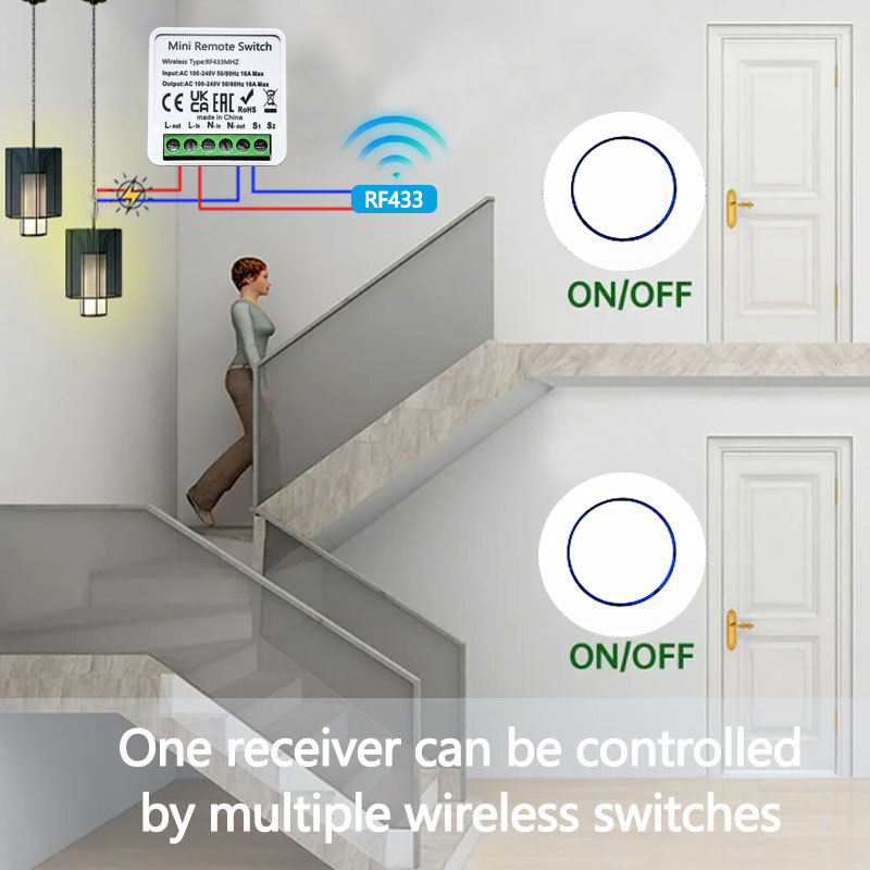 RF 433MHz Smart Wireless DIY R - Home Automation Panel Diy recension och pris