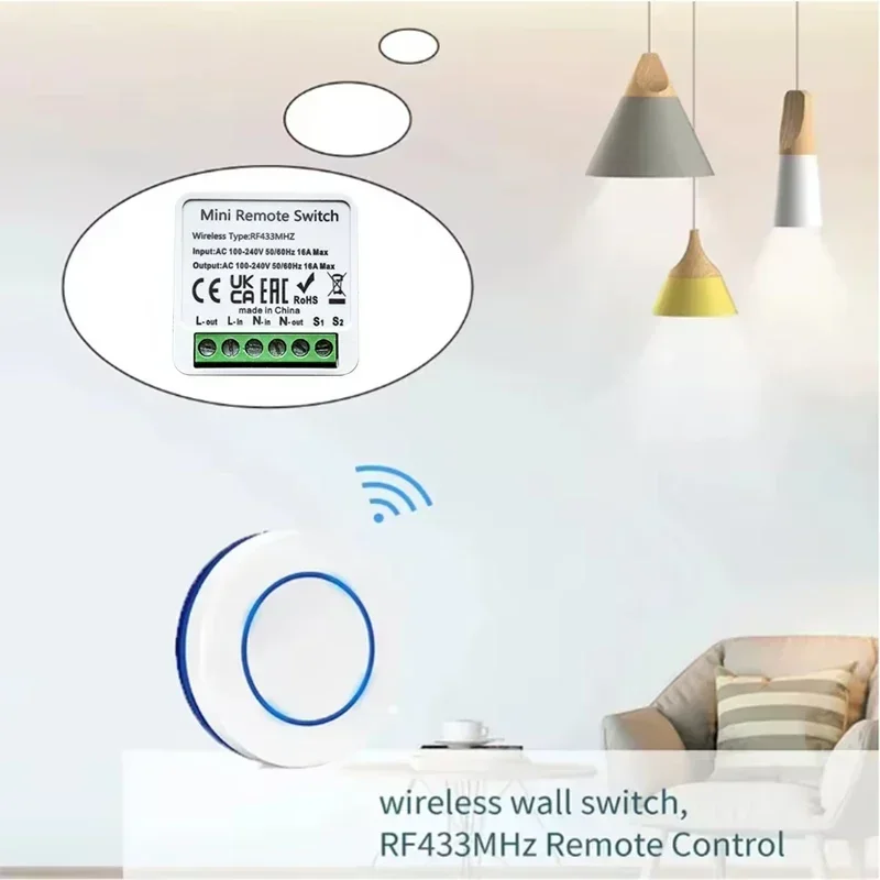 RF 433MHz Smart Wireless DIY R - Home Automation Panel Diy recension och pris