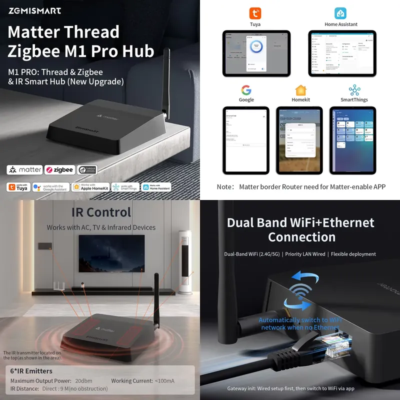 Zemismart Matter Thread Hub Zi - Matter Hub Thread recension och pris