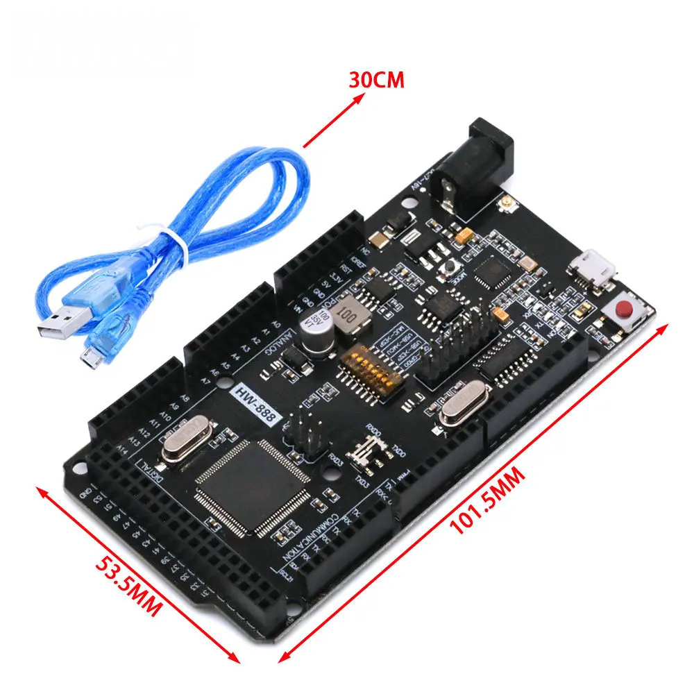 Mega2560 + WiFi R3 CH340G 32Mb - Esp8266 Nodemcu Board recension och pris