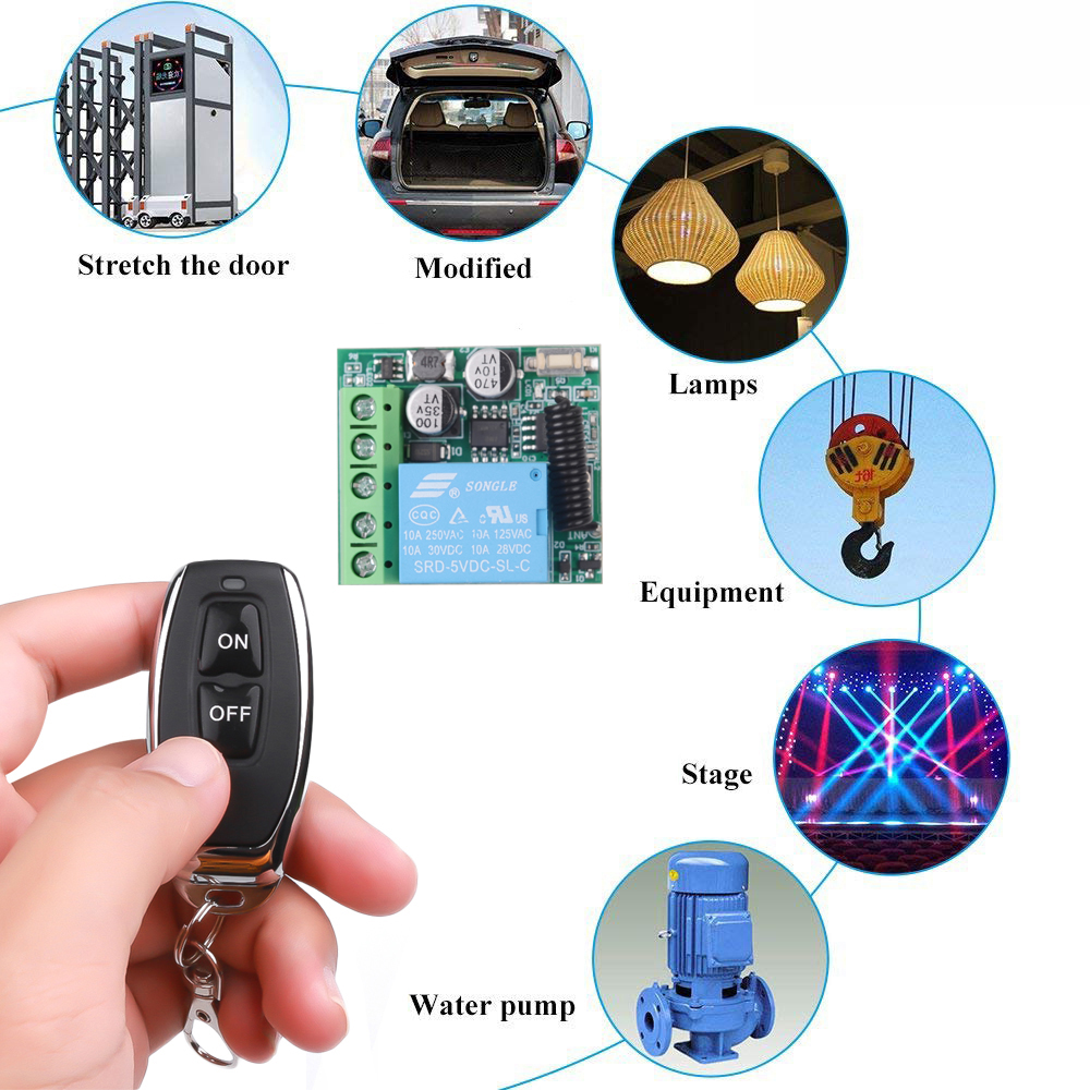 DC 12V 433Mhz RF Wireless Remo - Diy Home Automation Controller recension och pris