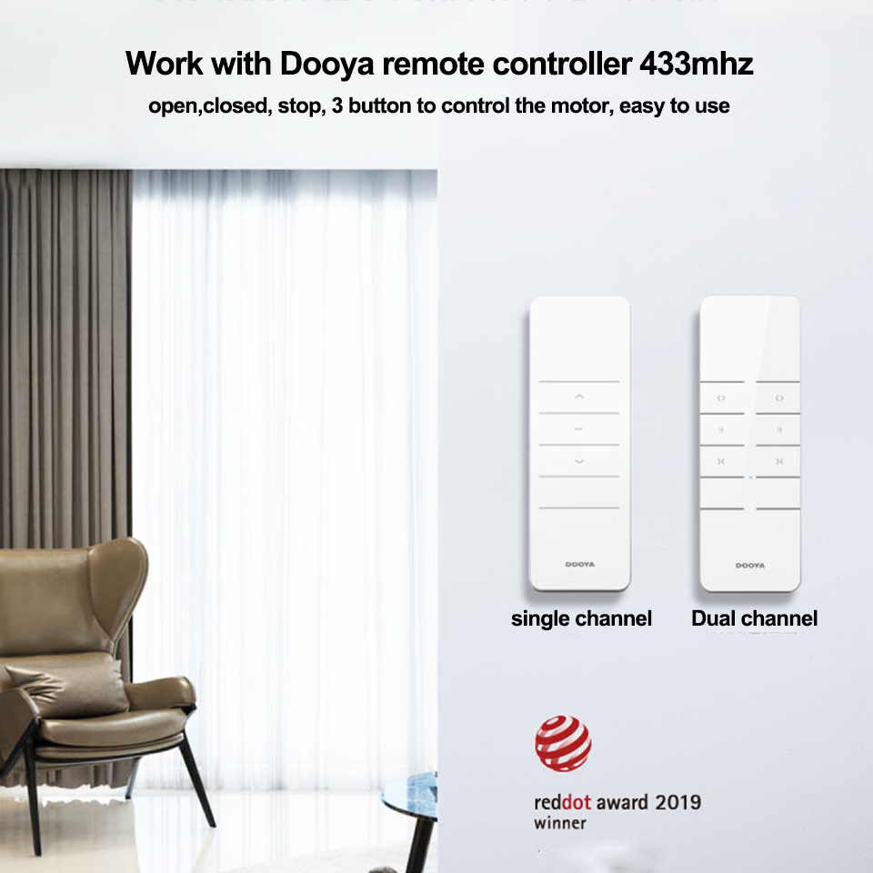 Dooya Electric Curtain Motor D - Home Automation Ideas recension och pris