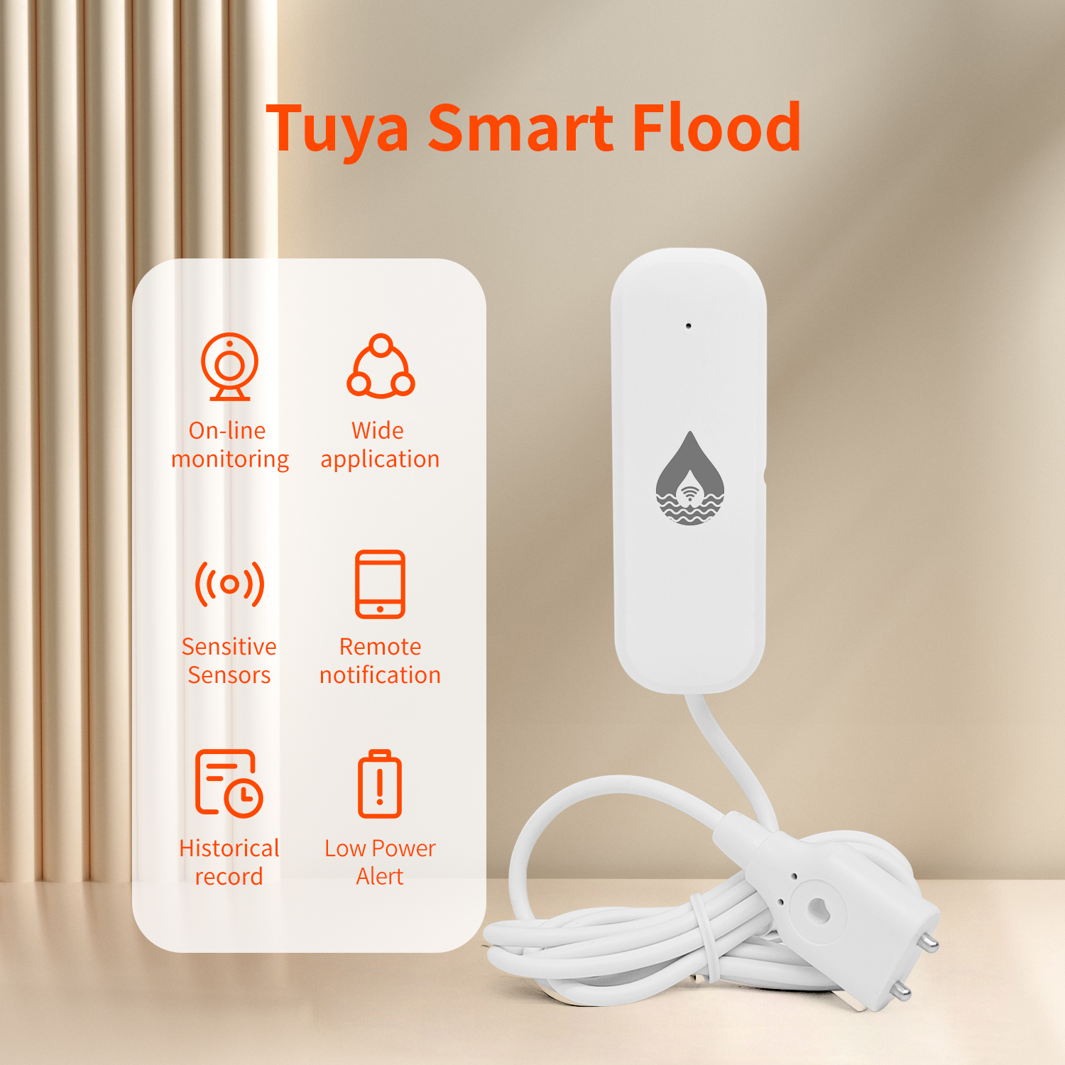 YFK Tuya WiFi Water Leakage Se - Home Automation Ideas recension och pris