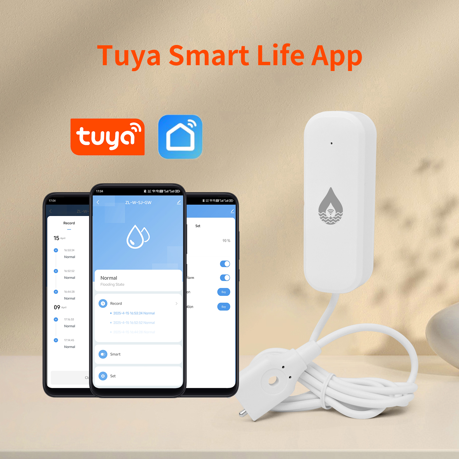 YFK Tuya WiFi Water Leakage Se - Home Automation Ideas recension och pris