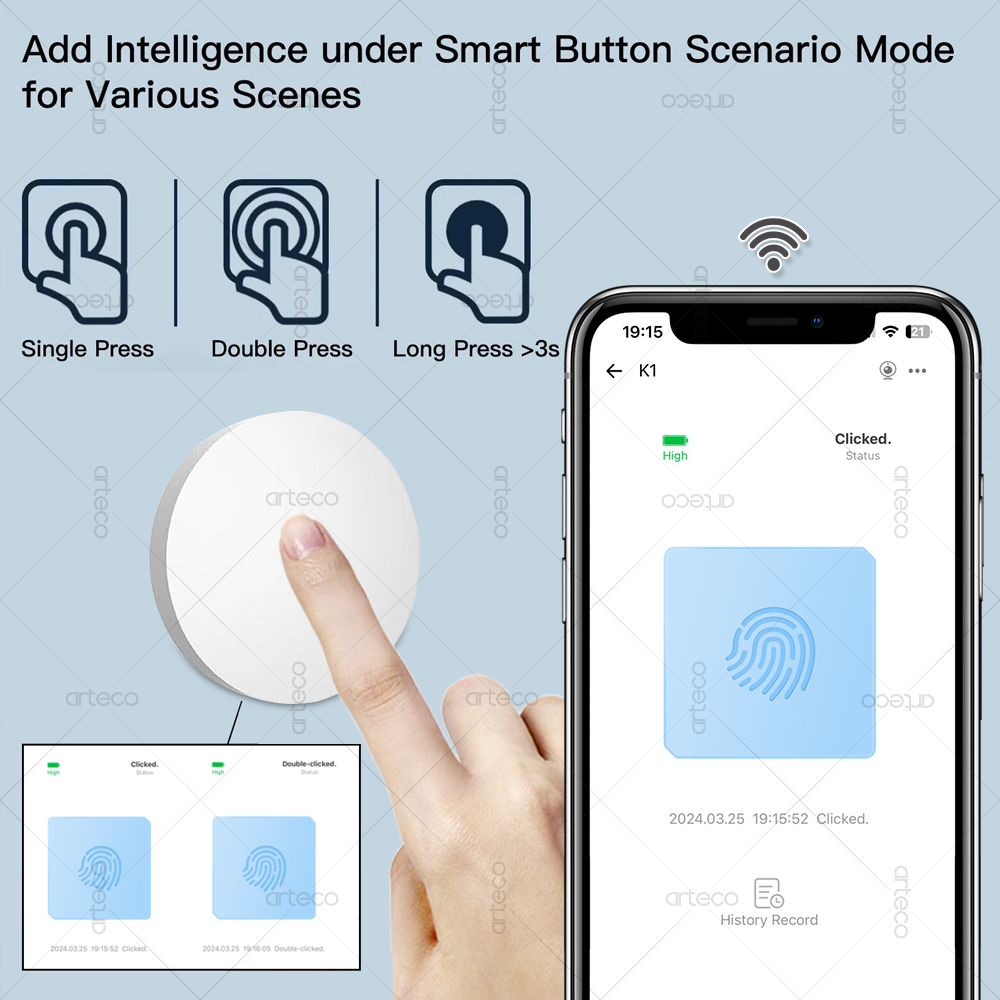 Zigbee Button Scene Switch Wir - Home Automation Ideas recension och pris