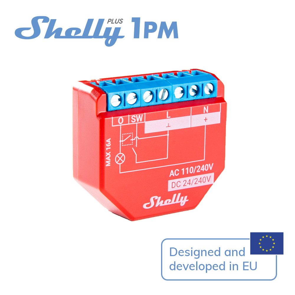 Shelly Plus 1PM Smart Home Lif - Shelly Relay Module recension och pris