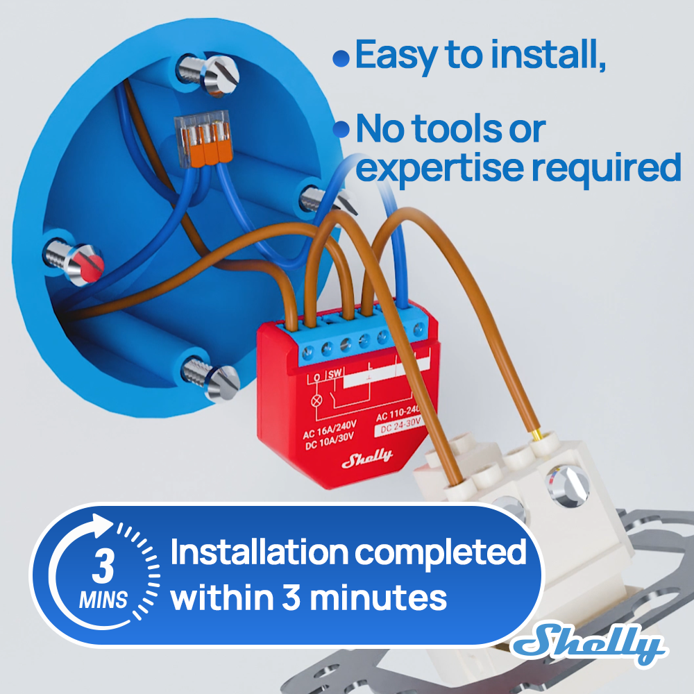 Shelly Plus 1PM Smart Home Lif - Shelly Relay Module recension och pris
