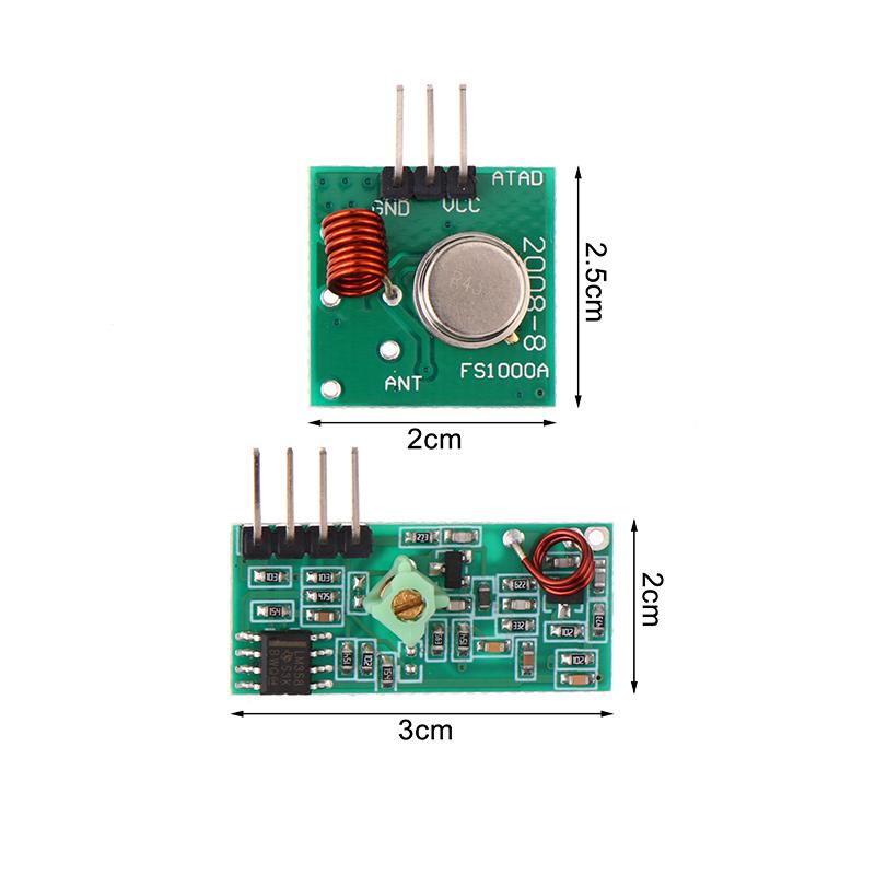 1/2Pcs 433MHZ 315MHZ Transmitt - 433Mhz Receiver Module recension och pris