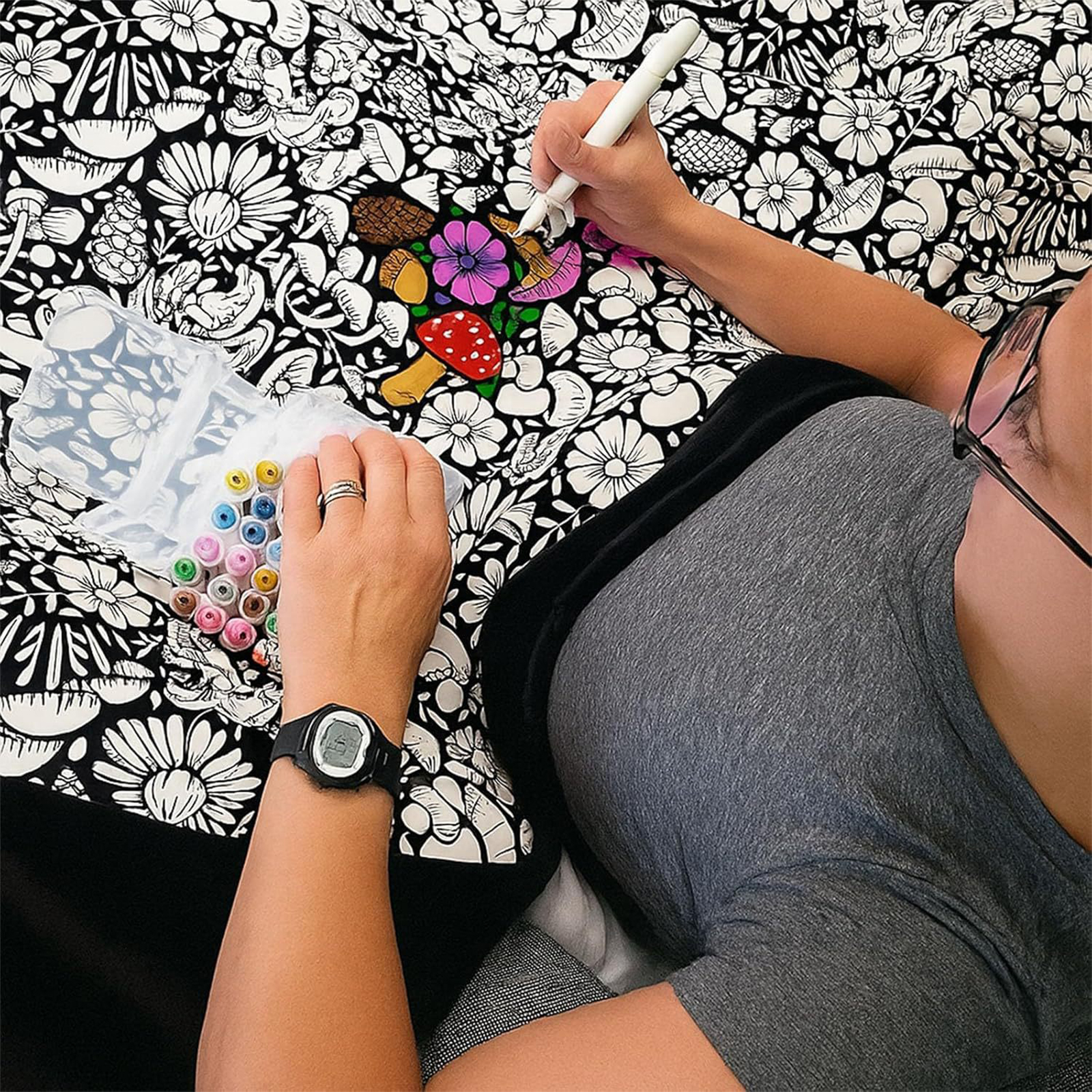 24 Color Pens DIY Coloring Bla - Diy Automation recension och pris